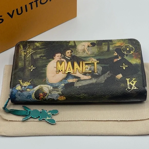Louis Vuitton x Jeff Koons Masters Collection Manet Limited Edition Zippy Wallet - Picture 3 of 16